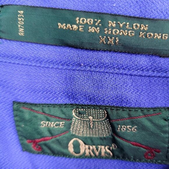 1999 ORVIS Hong Kong VINTAGE Orvis EAGLE NEST LODGE MONTANA FISHING SHIRT XXL - Picture 4 of 16